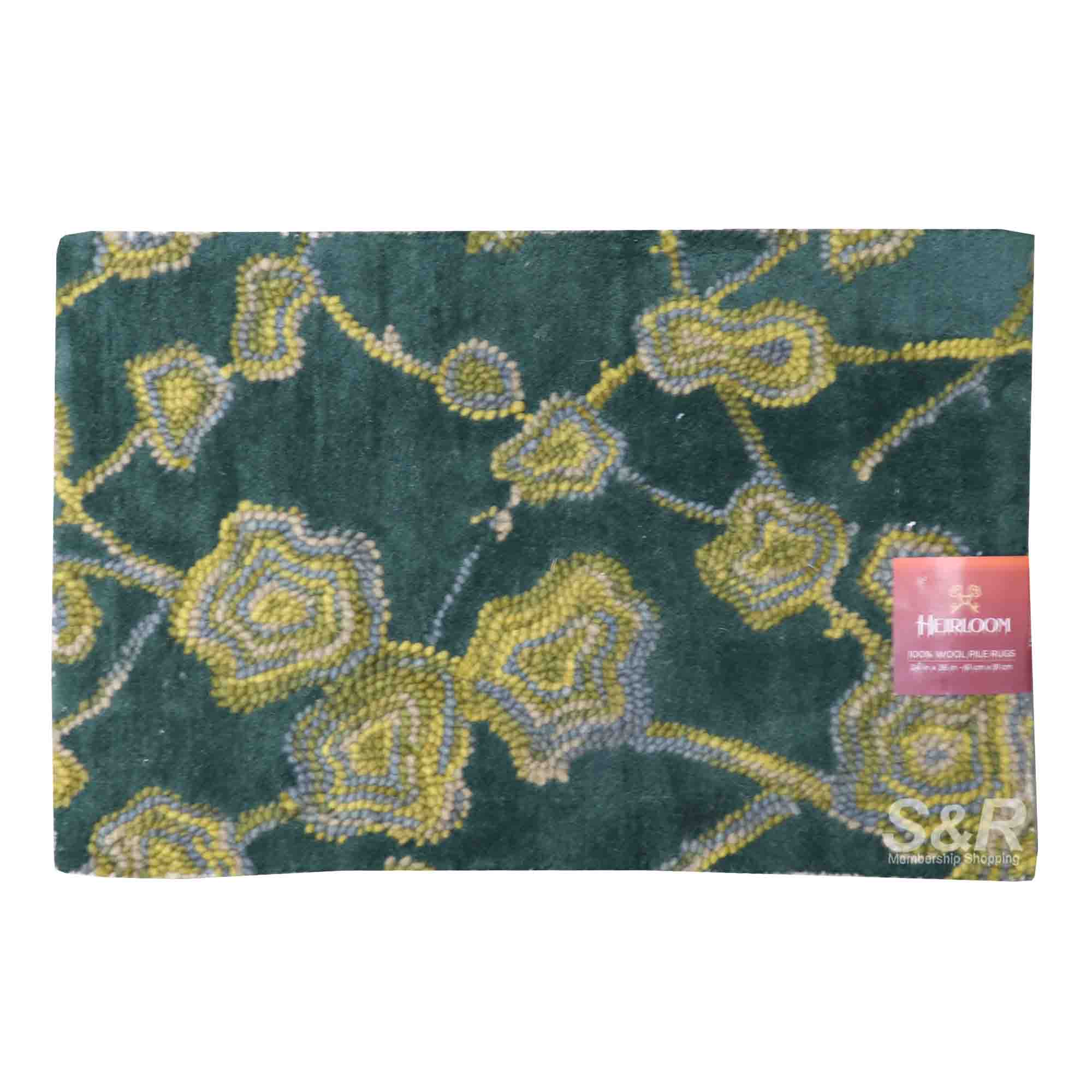 Heirloom Collection 100% Wool Pile Rugs 24in x 36in Heirloom Collection 100% Wool Pile Rugs 24in x 36in